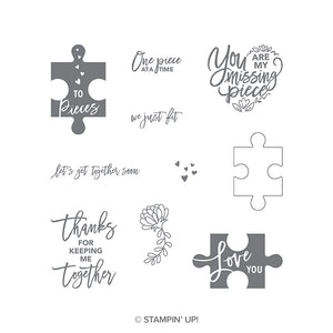 Love You To Pieces | Retired Clear Mount Stamp Set | Stampin' Up!