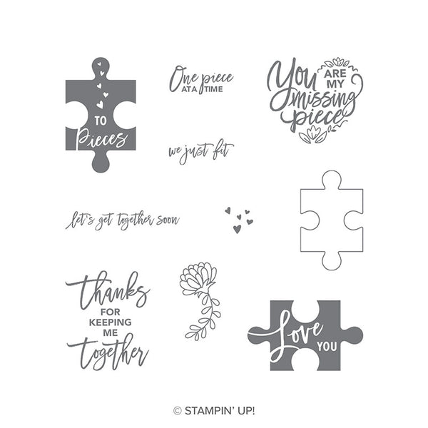 Love You To Pieces | Retired Clear Mount Stamp Set | Stampin' Up!