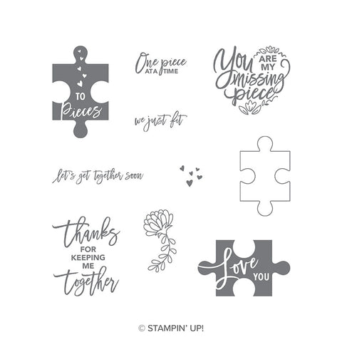 Love You To Pieces | Retired Clear Mount Stamp Set | Stampin' Up!