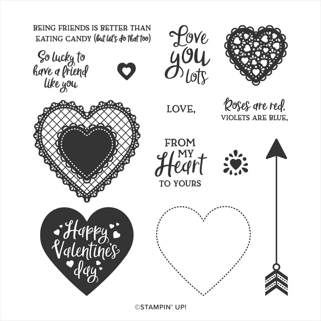 Heartfelt, Retired Photopolymer Stamp Set