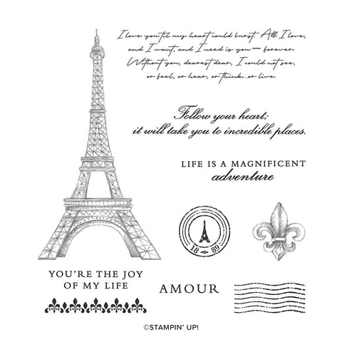 Parisian Beauty | Retired Cling Mount Stamp Set | Stampin' Up!