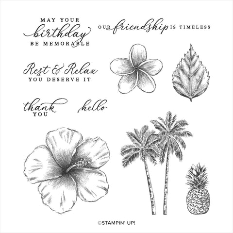 Timeless Tropical | Retired Cling Mount Stamp Set | Stampin' Up!