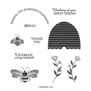 Honey Bee | Distinktive | Retired Cling Mount Stamp Set | Stampin' Up!