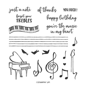 Music from the Heart | Retired Photopolymer Stamp Set | Stampin' Up!
