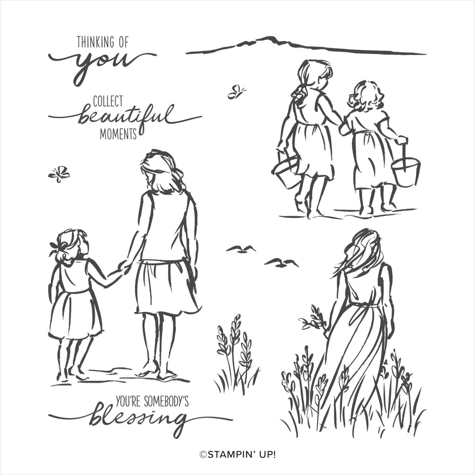 Beautiful Moments | Retired Cling Mount Stamp Set | Stampin' Up!