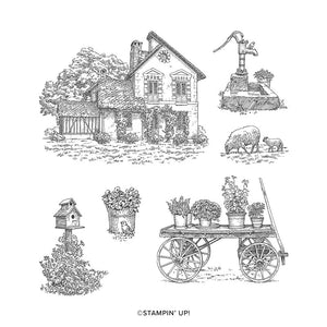 French Countryside | Retired Cling Mount Stamp Set | Stampin' Up!