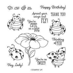 Little Ladybug | Saleabration 2020 | Retired Cling Mount Stamp Set | Stampin' Up!