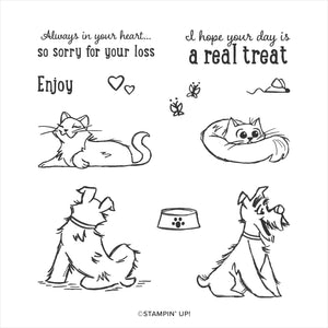 Pampered Pets | Retired Cling Mount Stamp Set | Stampin' Up!