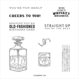 Whiskey Business | Retired Cling Mount Stamp Set | Stampin' Up!