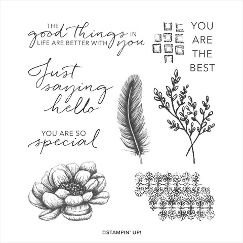Tasteful Touches | Retired Cling Mount Stamp Set | Stampin' Up!