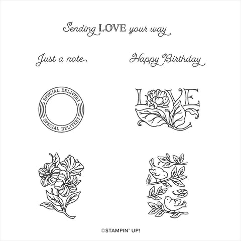 Posted For You | Retired Cling Mount Stamp Set | Stampin' Up!