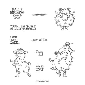 Way to Goat | Retired Cling Mount Stamp Set | Stampin' Up!