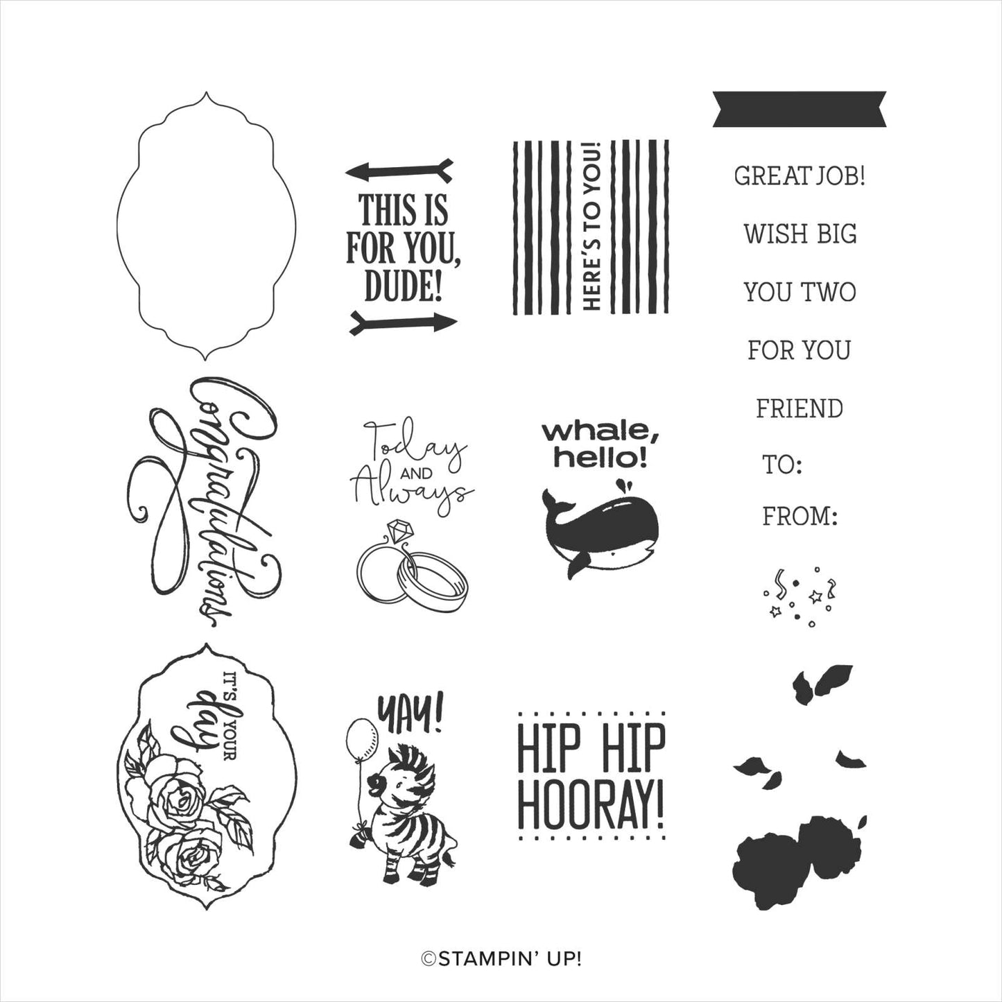 Celebration of Tags | Retired Photopolymer Stamp Set | Stampin' Up!