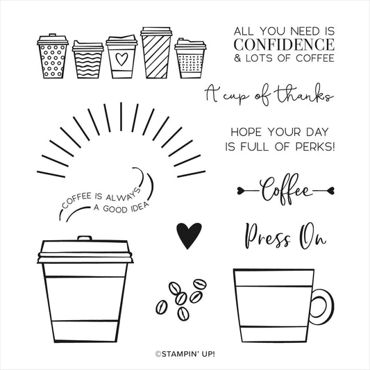 Press On | Retired Cling Mount Stamp Set | Stampin' Up!