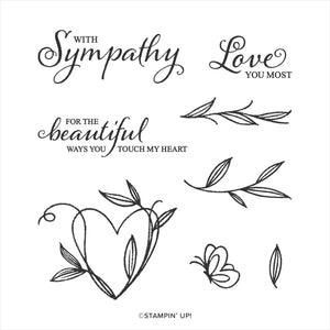 Touched My Heart | Retired HOST Cling Mount Stamp Set | Stampin' Up!