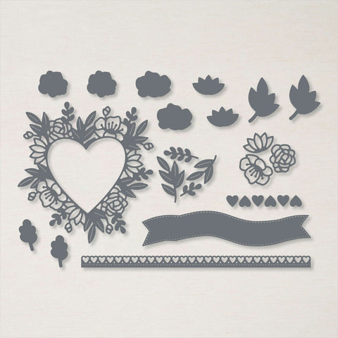 Floral Heart Dies | Retired Dies Collection | Stampin' Up!