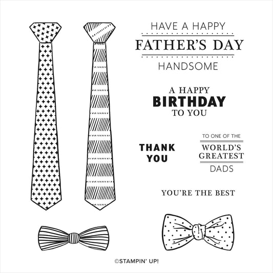 Handsomely Suited | Retired Cling Mount Stamp Set | Stampin' Up!