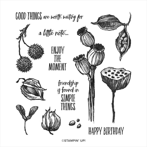 Enjoy the Moment | Retired Cling Mount Stamp Set | Stampin' Up!
