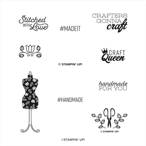 Handmade for You | Retired Cling Mount Stamp Set | Stampin' Up!