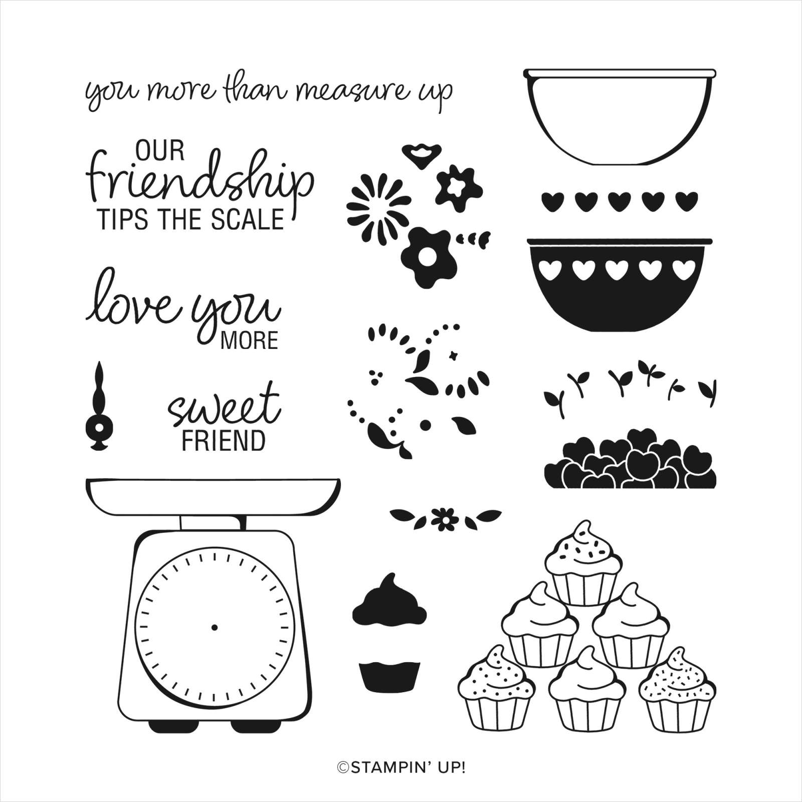 Measure of Love | Retired Photopolymer Stamp Set | Stampin' Up!