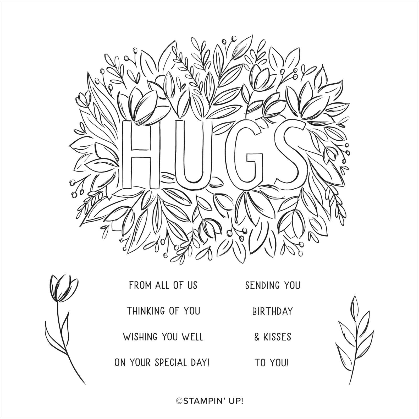 Sending Hugs | Retired Cling Mount Stamp Set | Stampin' Up!