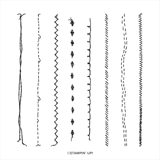 Stitchery | Retired Cling Mount Stamp Set | Stampin' Up!