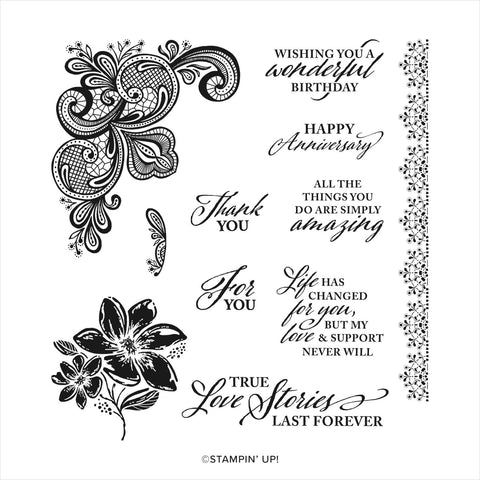 Elegantly Said | Retired Cling Mount Stamp Set | Stampin' Up!