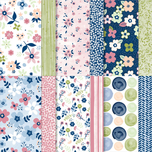 Paper Blooms DSP | Sale-a-Bration 2021 | 12 Sheets - Full Pack | Brand New, Unopened | Stampin' Up!