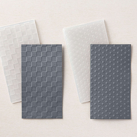 Checks and Dots Embossing Folder | Set of 2 | Retired Embossing Folder | Stampin' Up!
