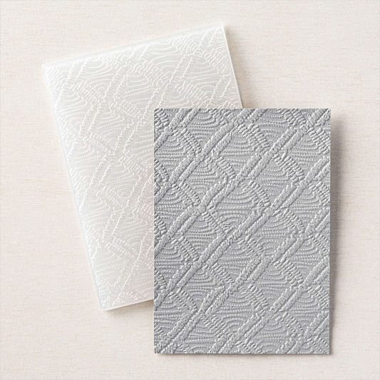 Macrame (3D) Embossing Folder | Retired Embossing Folder | Stampin' Up!