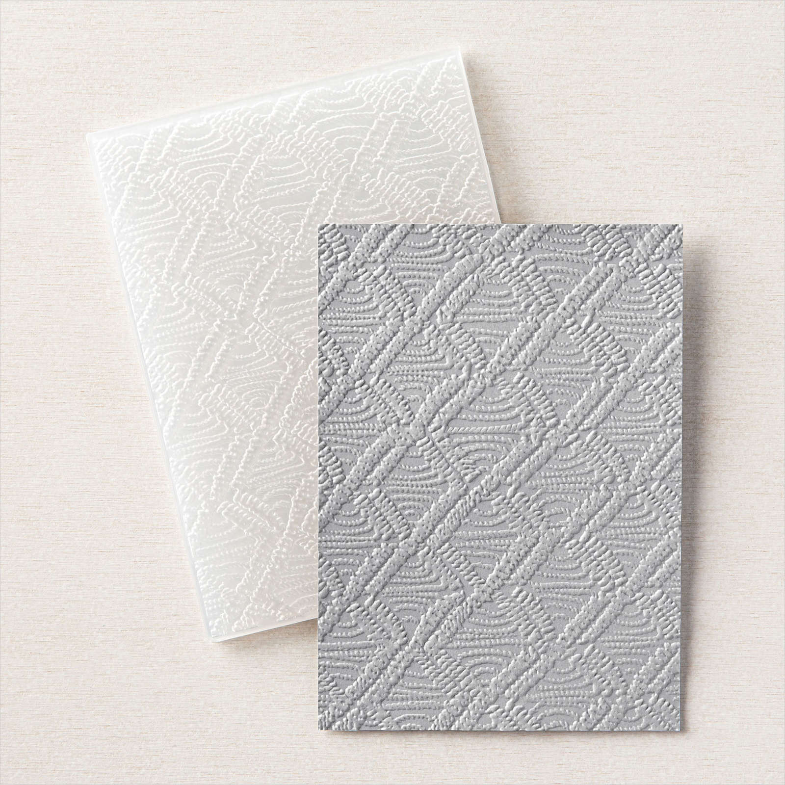 Macrame (3D) Embossing Folder | Retired Embossing Folder | Stampin' Up!