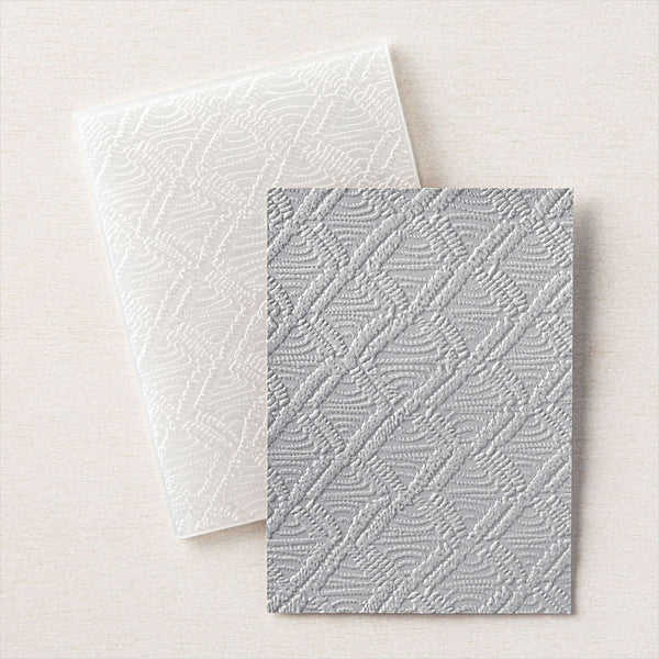 Macrame (3D) Embossing Folder | Retired Embossing Folder | Stampin' Up!