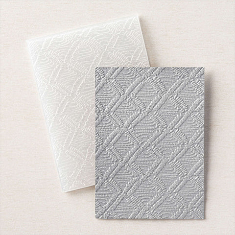 Macrame (3D) Embossing Folder | Retired Embossing Folder | Stampin' Up!