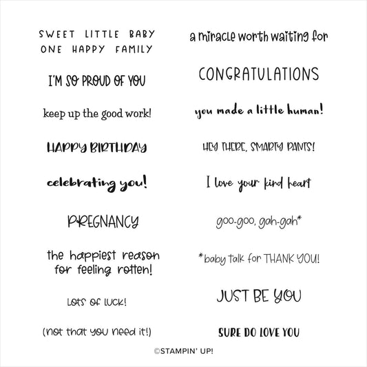One Happy Family | Retired Cling Mount Stamp Set | Stampin' Up!