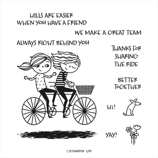 Right Behind You | Retired Cling Mount Stamp Set | Stampin' Up!