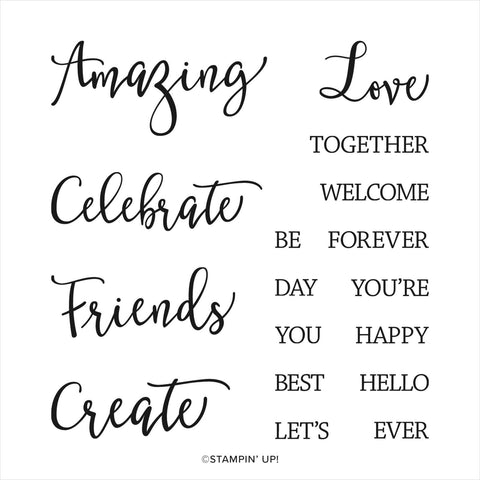 Create With Friends | Retired Photopolymer Stamp Set | Stampin' Up!