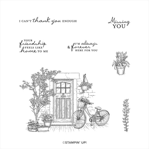 Feels Like Home | Saleabration 2021 | Retired Cling Mount Stamp Set | Stampin' Up!