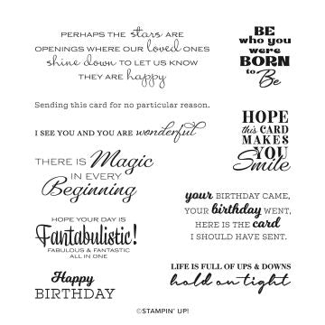 In Your Words | Saleabration 2021 | Retired Cling Mount Stamp Set | Stampin' Up!