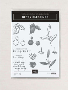 Berry Blessings | Saleabration 2021 | BRAND NEW | Retired Photopolymer Stamp Set | Stampin' Up!