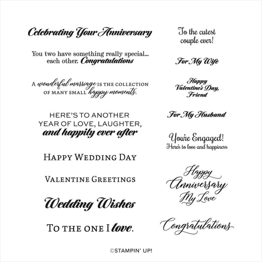 Love & Happiness | Retired Cling Mount Stamp Set | Stampin' Up!