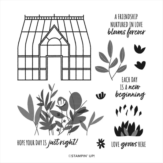 Garden Greenhouse | Retired Photopolymer Stamp Set | Stampin' Up!