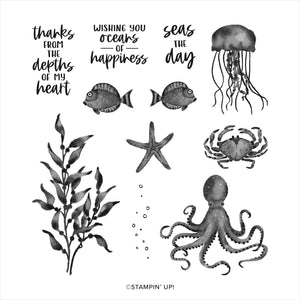 Seas the Day | Retired Cling Mount Stamp Set | Stampin' Up!