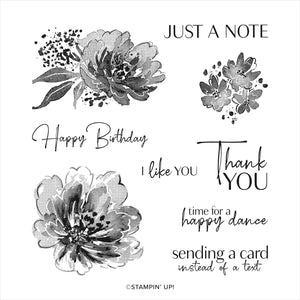 Flowing Flowers | Retired Cling Mount Stamp Set | Stampin' Up!