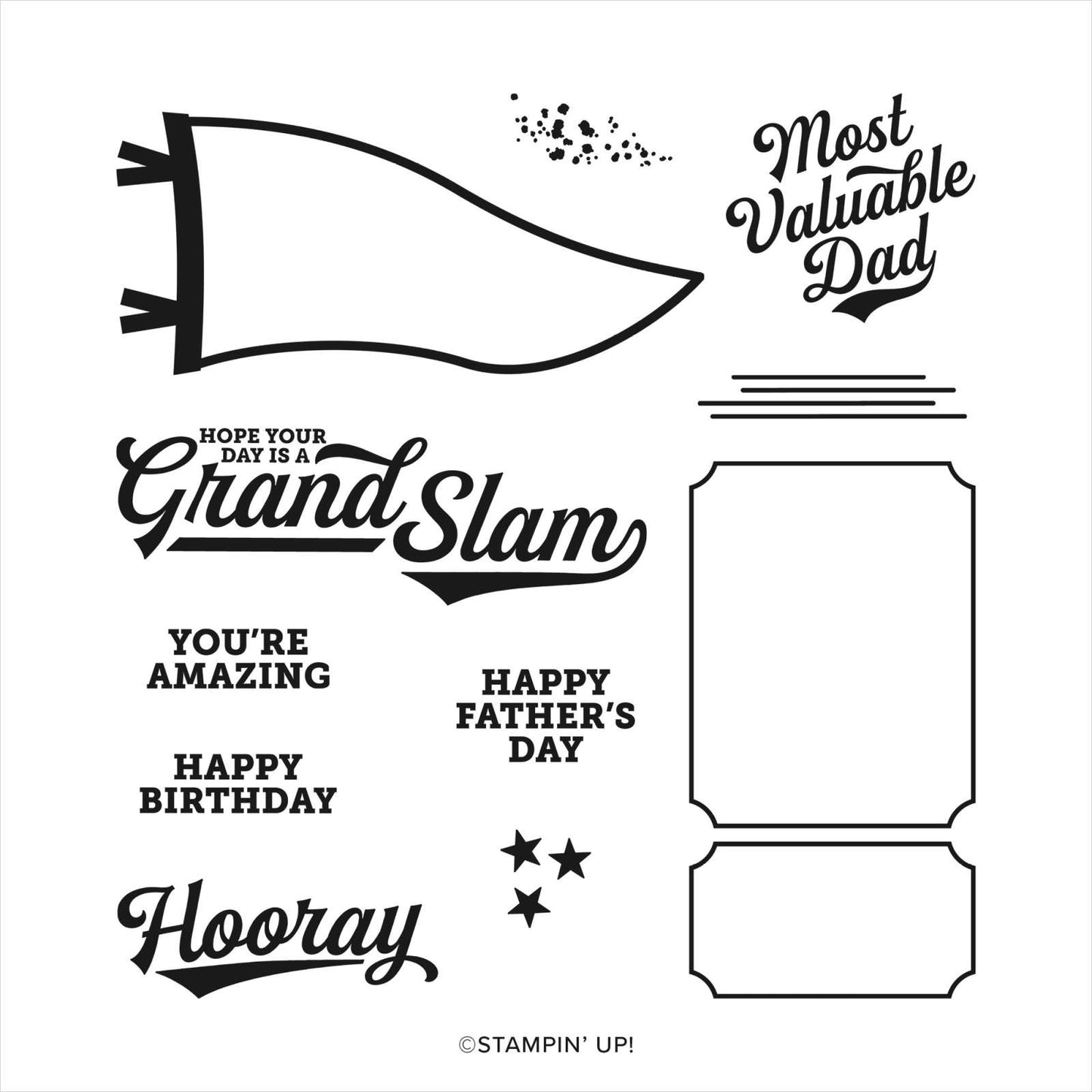 Your Biggest Fan | Retired Photopolymer Stamp Set | Stampin' Up!