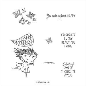 Catching Butterflies | Saleabration 2022 | Retired Cling Mount Stamp Set | Stampin' Up!
