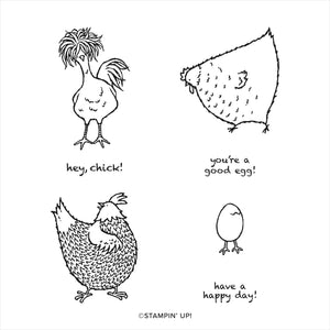 Hey Chick | Retired Cling Mount Stamp Set | Stampin' Up!