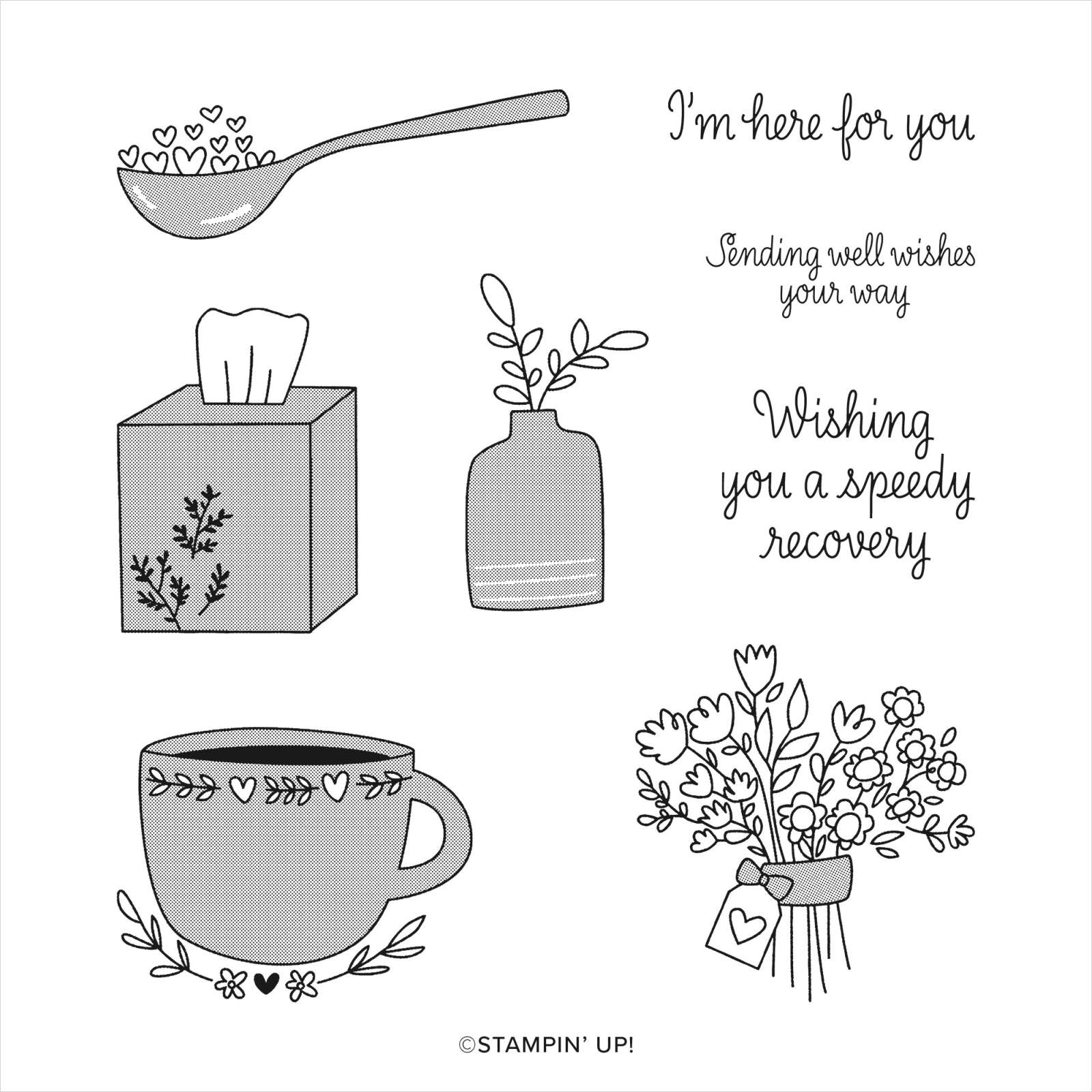 Speedy Recovery | Retired Cling Mount Stamp Set | Stampin' Up!