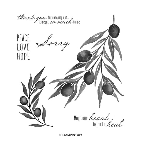 Olive Branch | Retired Cling Mount Stamp Set | Stampin' Up!