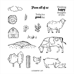 On the Farm | Retired Cling Mount Stamp Set | Stampin' Up!