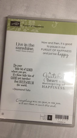 Pursuit of Happiness | Clear Mount Stamp Set